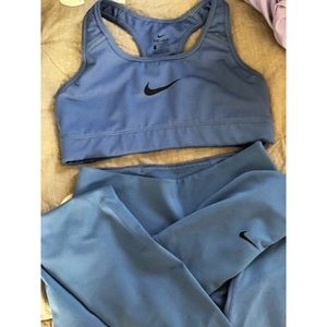 NIKE SPORTS BRA AND MATCHING LEGGINGS